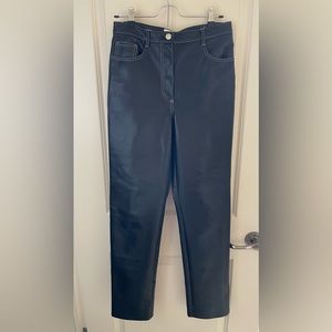 Wilfred Began Leather Straight-Leg Pant